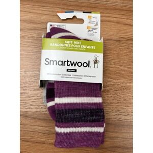 Smartwool Kids Hike Light Cushion Crew Socks Size Large (3-6) Merino Wool NEW